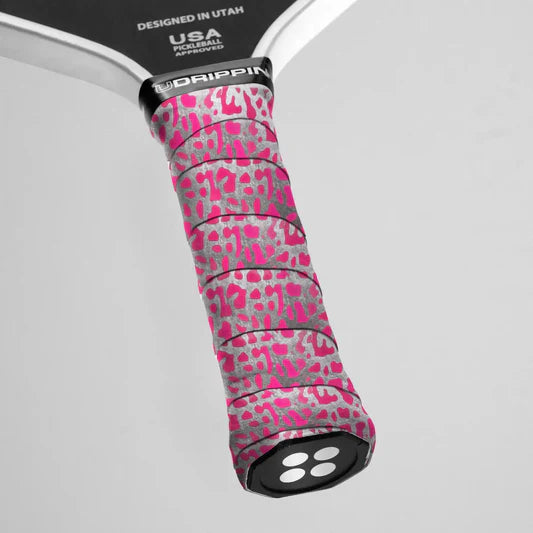 UDRIPPIN Pink with Silver Elephant Print - Custom Grips