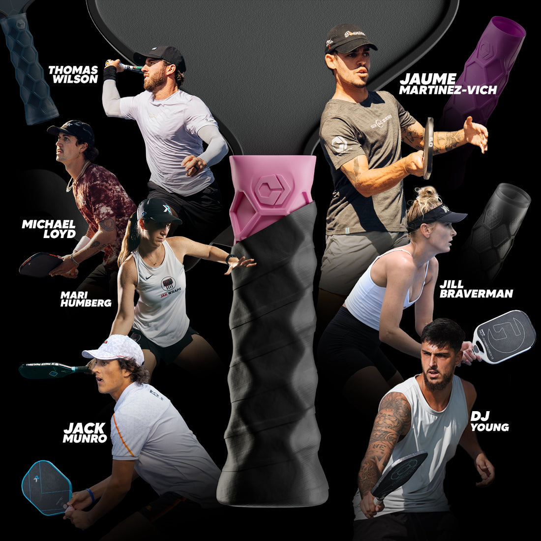 Hesacore Pickleball Grip - 5.25 Inches Long - Regular Soft Feel - Pink